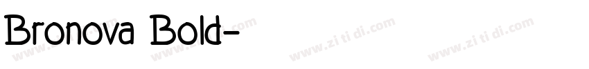 Bronova Bold字体转换